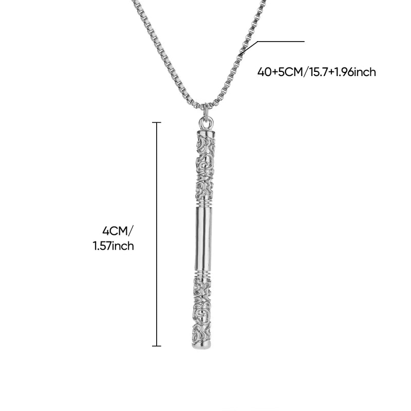 golden cudgel pendant necklace, view 2 - MRSLM