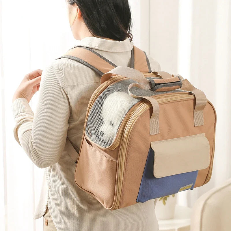 pet backpack and tent carrier, view 7 - MRSLM