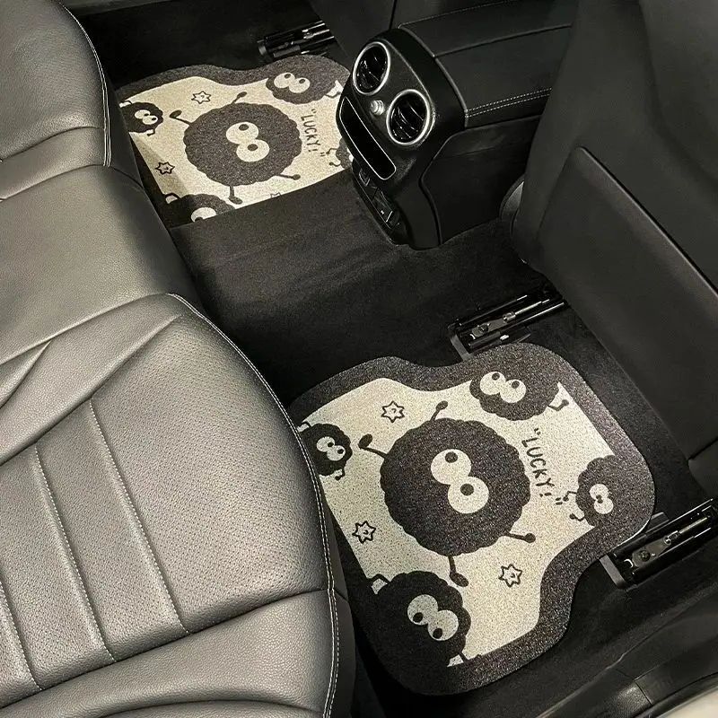 short plush car floor mats, view 6 - MRSLM