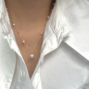 starry sky gold color necklace - MRSLM