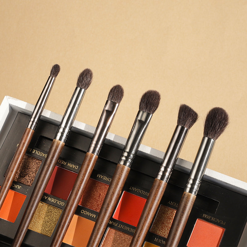 goat hair eye shadow brush set, view 6 - MRSLM