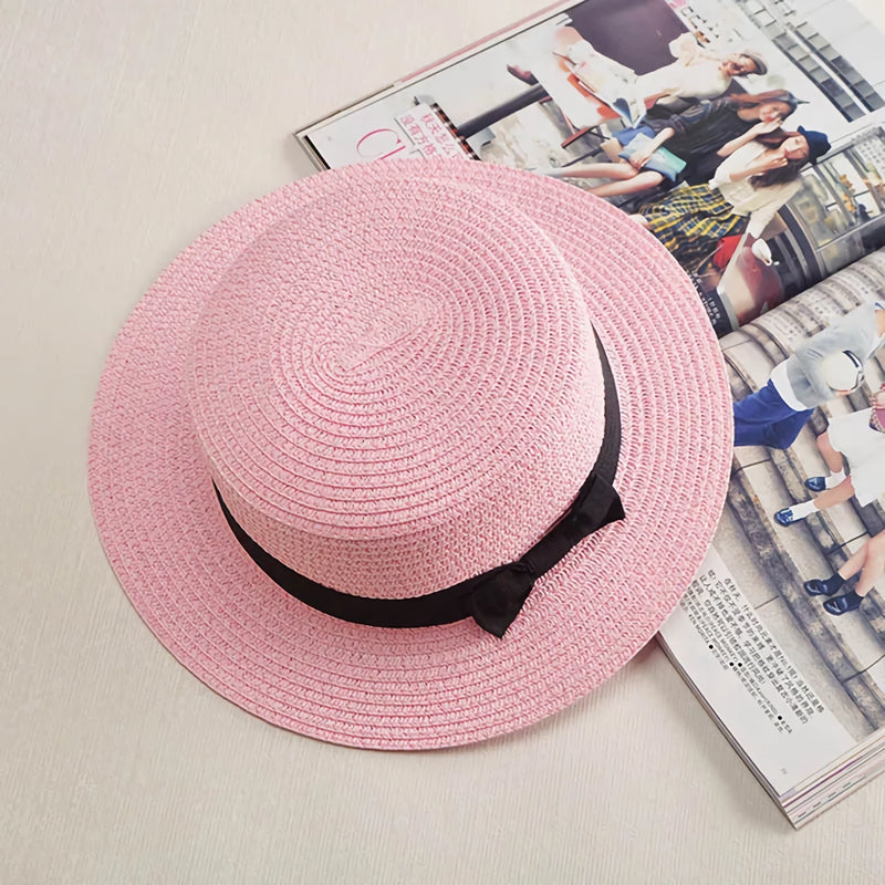 classic Panama hat with bowknot, view 2 - MRSLM