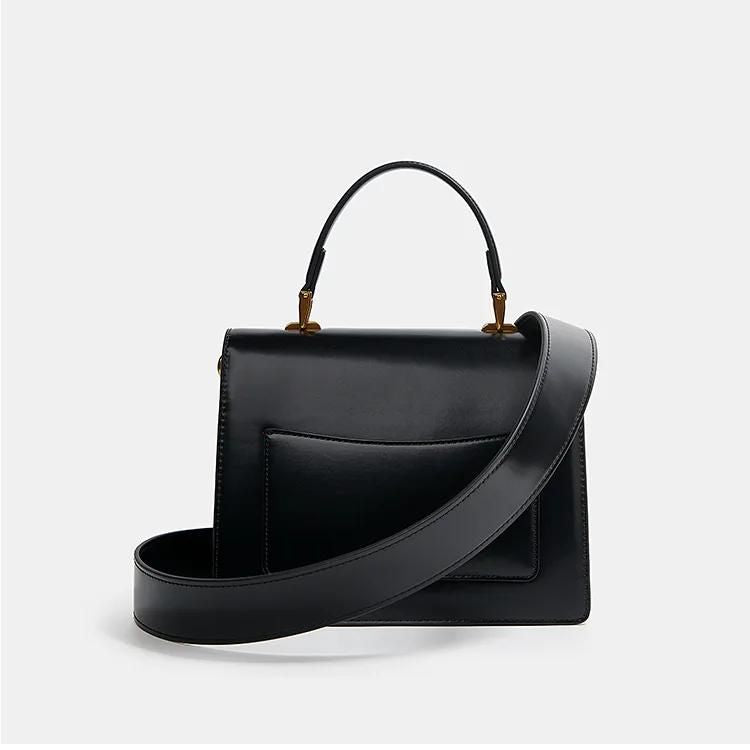 pu leather tote bag, view 6 - MRSLM