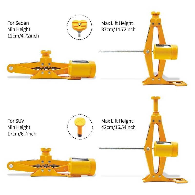 12V DC Electric Car Floor Jack - 3 Ton Lifting Power for SUVs & Cars