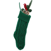 Cable knit Christmas stocking, view 10 - MRSLM