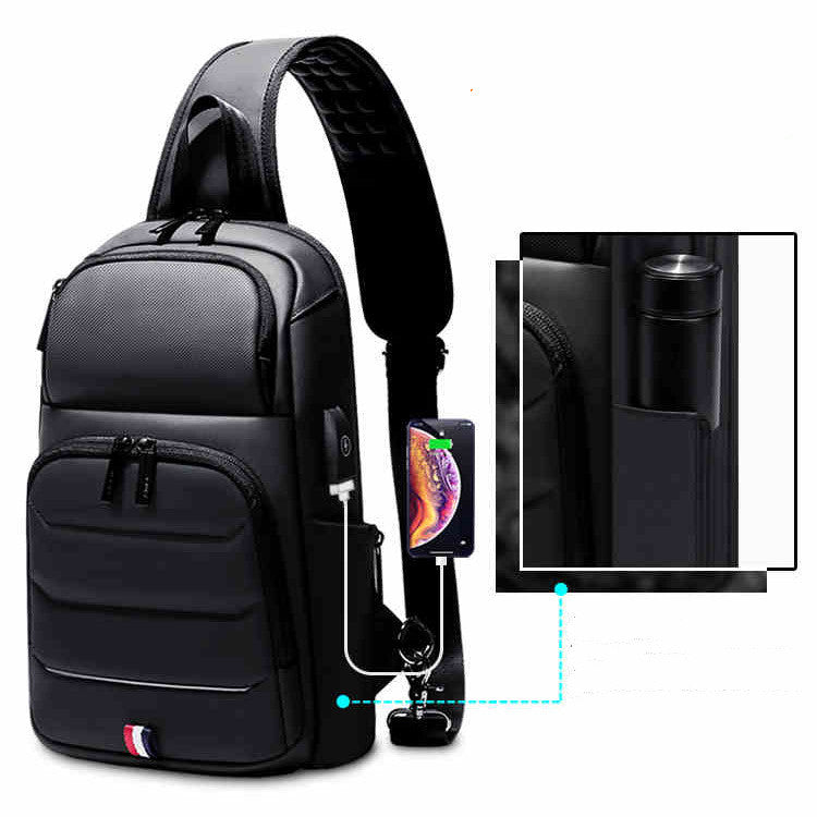 men's small messenger bag, view 4 - MRSLM