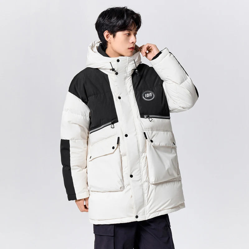 Men's hooded down jacket, view 6 - MRSLM