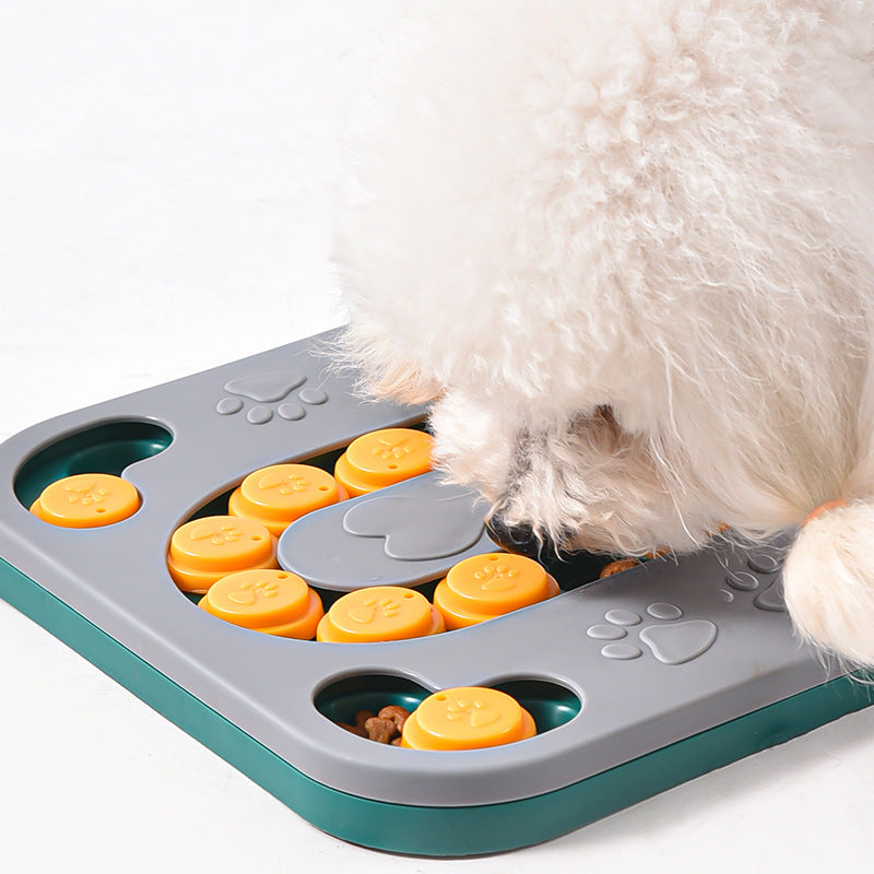 dog puzzle slow feeder bowl, view 7 - MRSLM