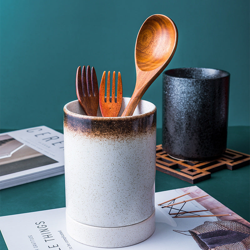 Japanese-style ceramic chopstick holder, view 3 - MRSLM