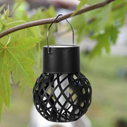 Solar LED flame lantern, view 2 - MRSLM