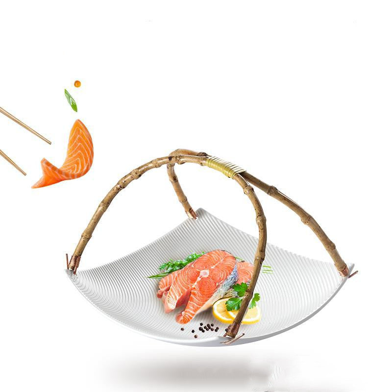 ceramic dried fruit snack plate, view 5 - MRSLM