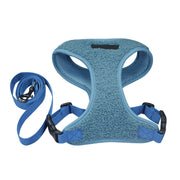 fleece dog harness and leash set, view 3 - MRSLM