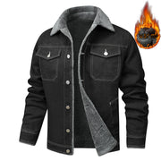 Men's fleece-lined denim jacket, view 8 - MRSLM