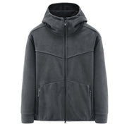 Men's loose plush fleece jacket, view 2 - MRSLM