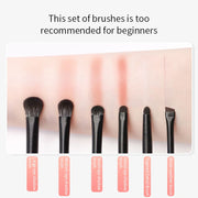 6-piece natural eye makeup brush set, view 7 - MRSLM
