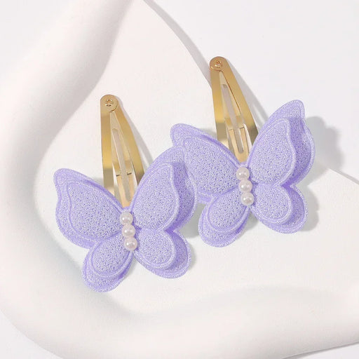 2pcs butterfly hair clips for girls, view 10 - MRSLM