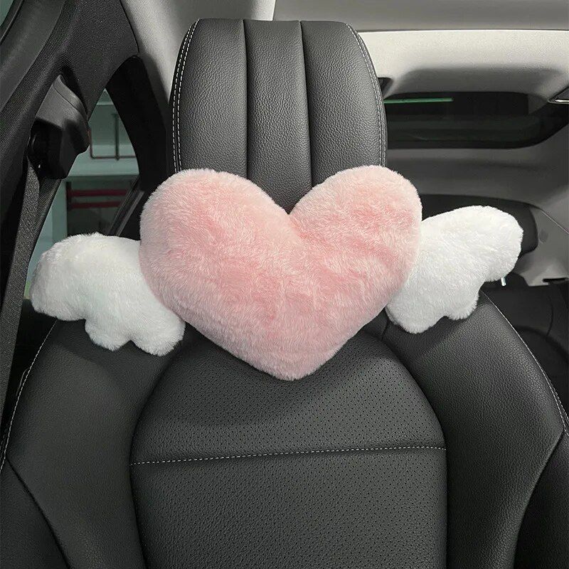 heart-shaped car headrest cushion, view 2 - MRSLM