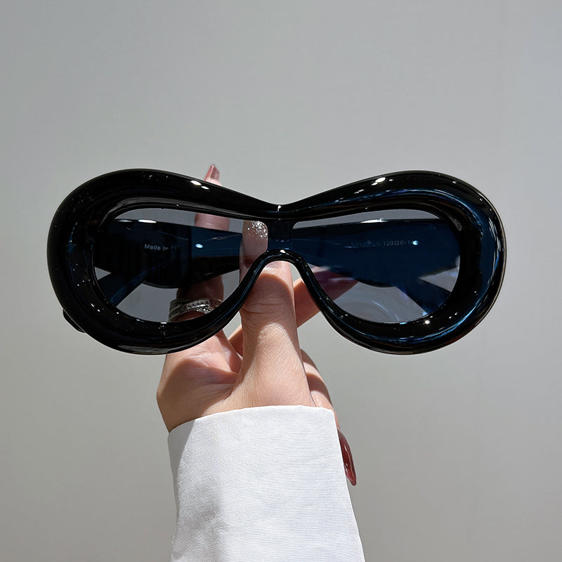 retro oval sunglasses, view 6 - MRSLM