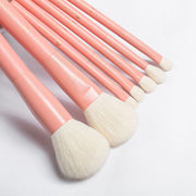 7-piece pink makeup brush set, view 8 - MRSLM