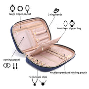 travel jewelry organizer case, view 4 - MRSLM