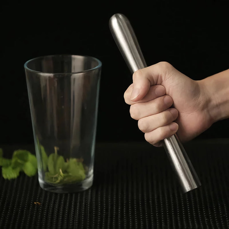 stainless steel cocktail muddler stick, view 8 - MRSLM