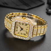 hip hop quartz wrist watch, view 2 - MRSLM