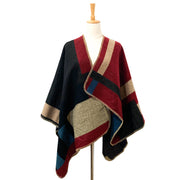 thick plaid shawl, view 4 - MRSLM