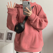 women's thick fleece hooded sweatshirt - MRSLM