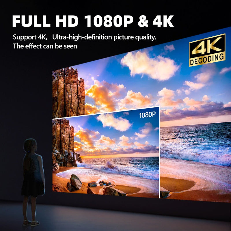 Smart WiFi projector with auto focus, view 6 - MRSLM