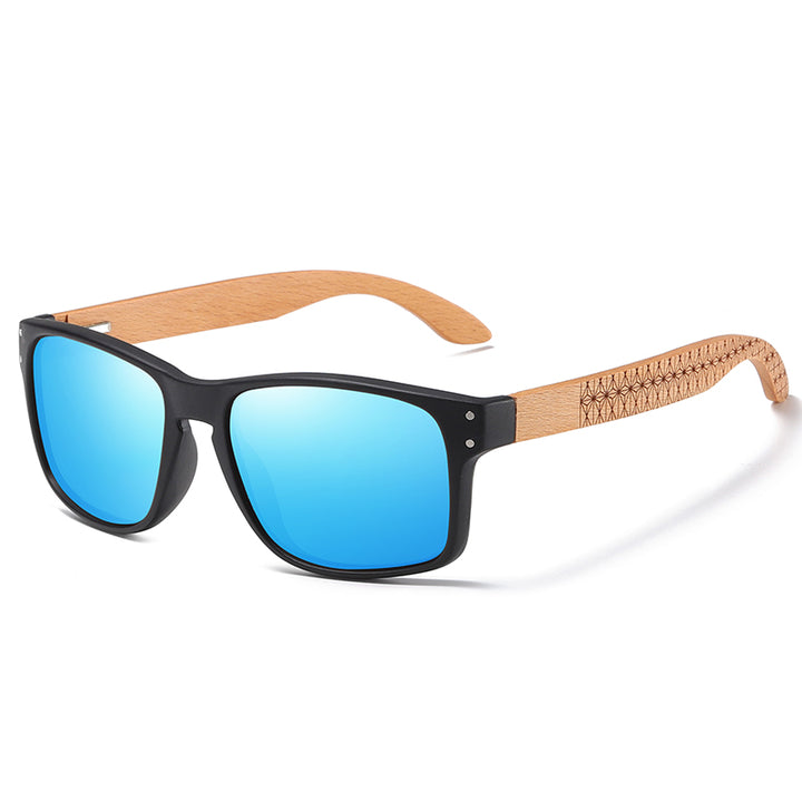 Handmade Beechwood Polarized Pilot Sunglasses