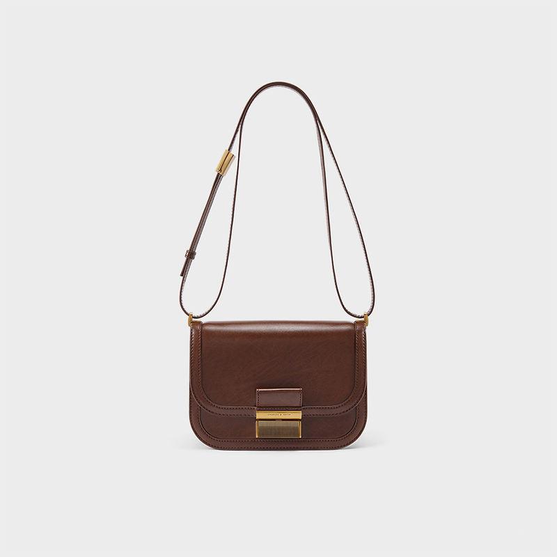 square bamboo crossbody bag, view 2 - MRSLM