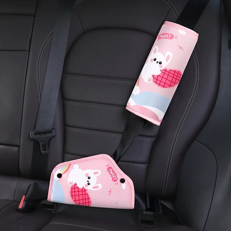 kids car seatbelt cover cartoon, view 8 - MRSLM