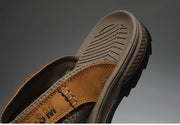 men's casual leather flip flops, view 10 - MRSLM