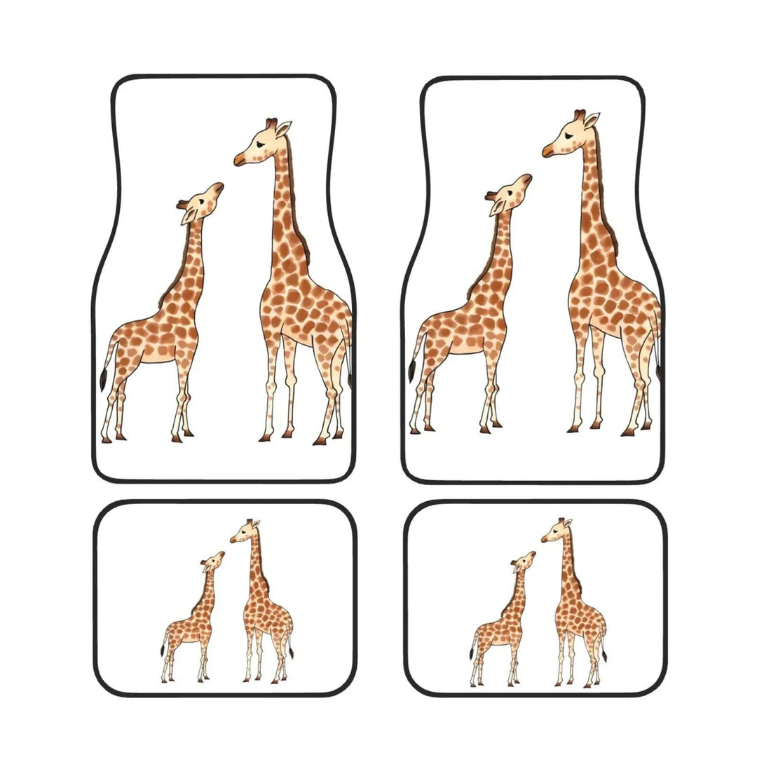 Giraffe Print Universal Car Floor Mats