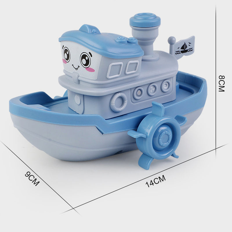 wind up cartoon ship bath toy, view 9 - MRSLM
