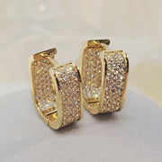 double sided synthetic zircon earrings, view 5 - MRSLM