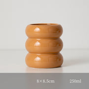 nordic ceramic candlestick holder, view 5 - MRSLM