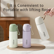 stainless steel insulated water bottle with straw lid, view 8 - MRSLM
