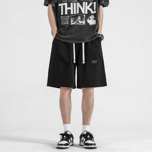 Retro workwear embroidered pocket shorts - MRSLM