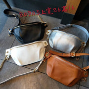 leather shoulder messenger bag, view 4 - MRSLM