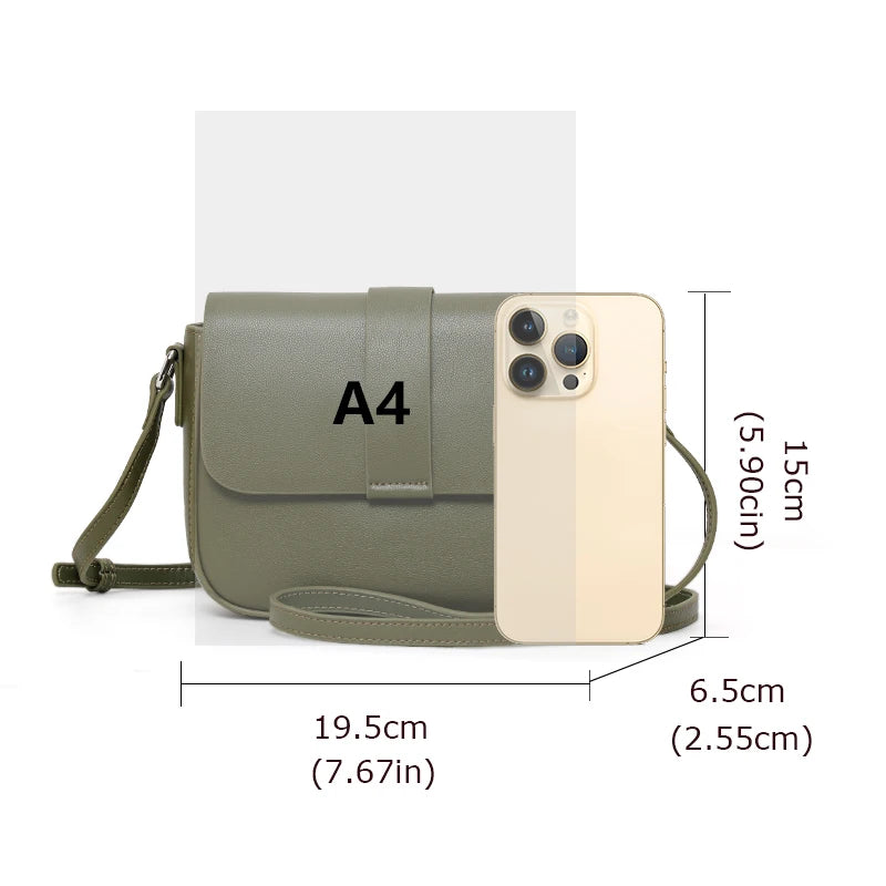 soft leather crossbody bag, view 9 - MRSLM