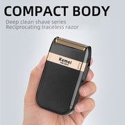 cordless twin blade electric shaver, view 3 - MRSLM
