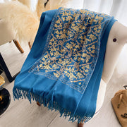 cashew flower jacquard scarf, view 11 - MRSLM