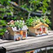 vintage farmhouse resin planter, view 5 - MRSLM