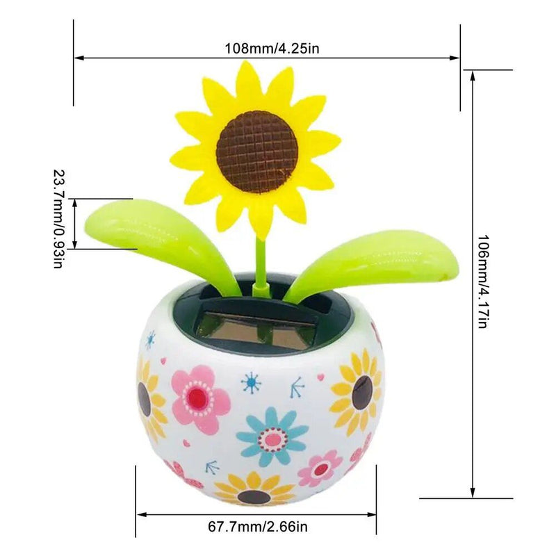 solar dancing flower bobblehead, view 7 - MRSLM