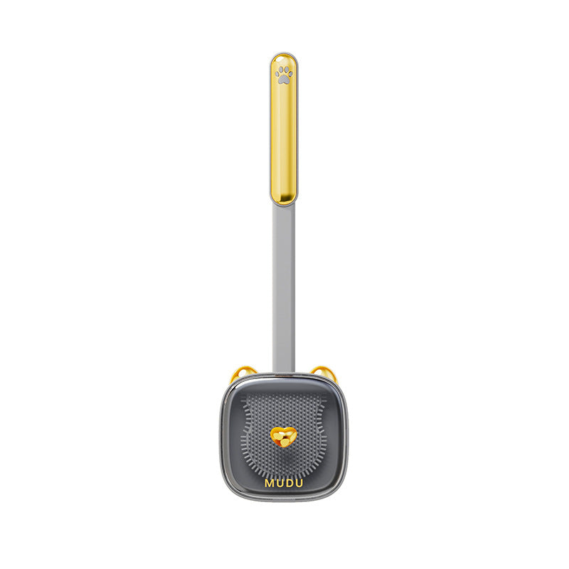 cat-themed wall mounted toilet brush set, view 5 - MRSLM