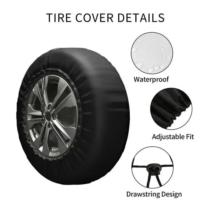 Universal Adventure-Themed Tire Cover for SUV, Truck & Camper