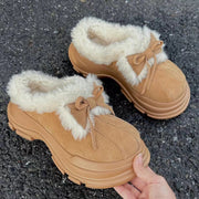 women's fur snow boots, view 2 - MRSLM