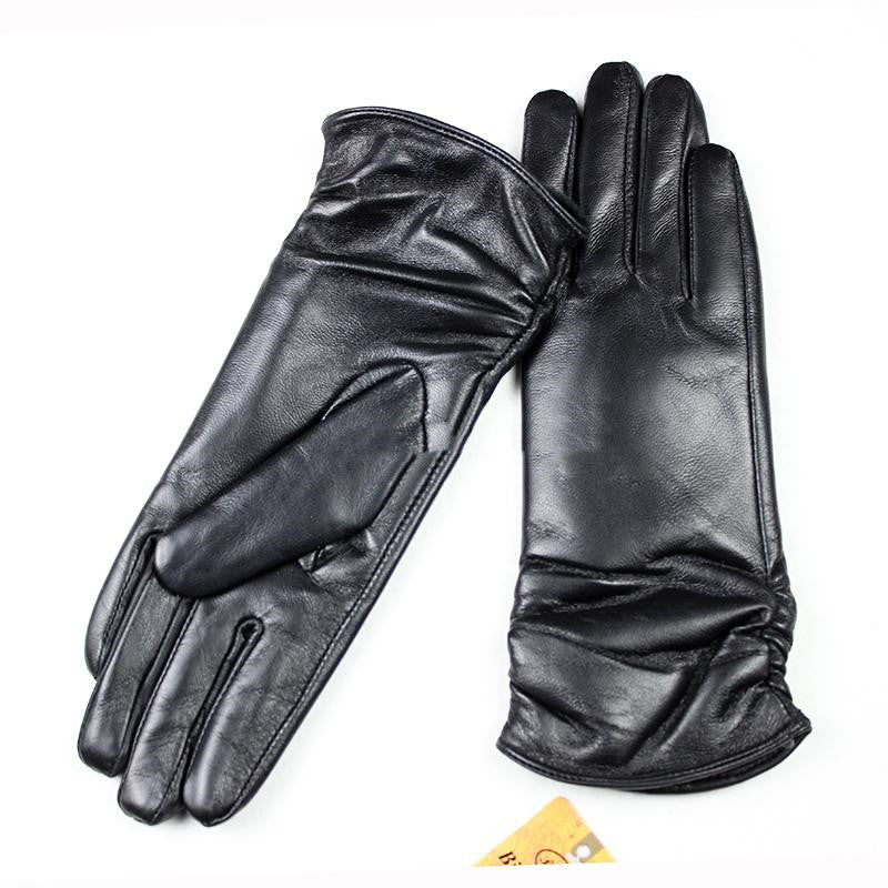 women's retro sheepskin riding gloves, view 8 - MRSLM