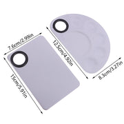 stainless steel makeup and nail art mixing palette, view 8 - MRSLM